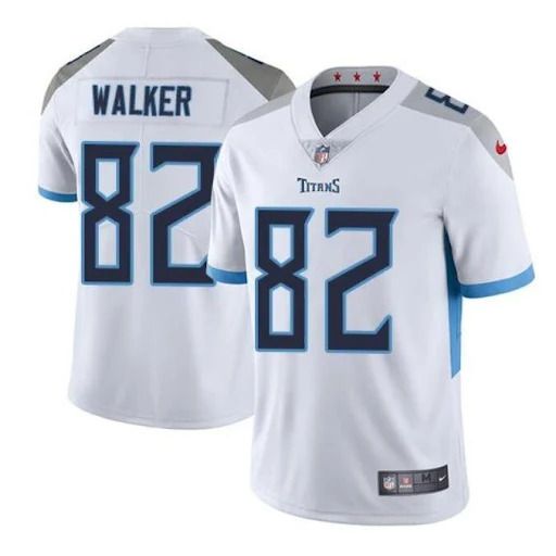 Men Tennessee Titans #82 Delanie Walker Nike White Vapor Limited NFL Jersey
